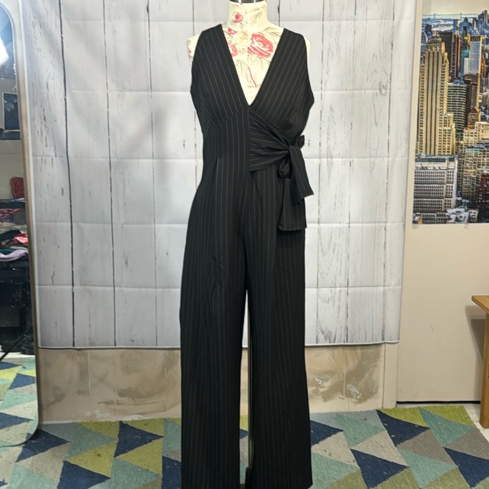 445.Sandro Ferrone v-neck jumpsuit, size L